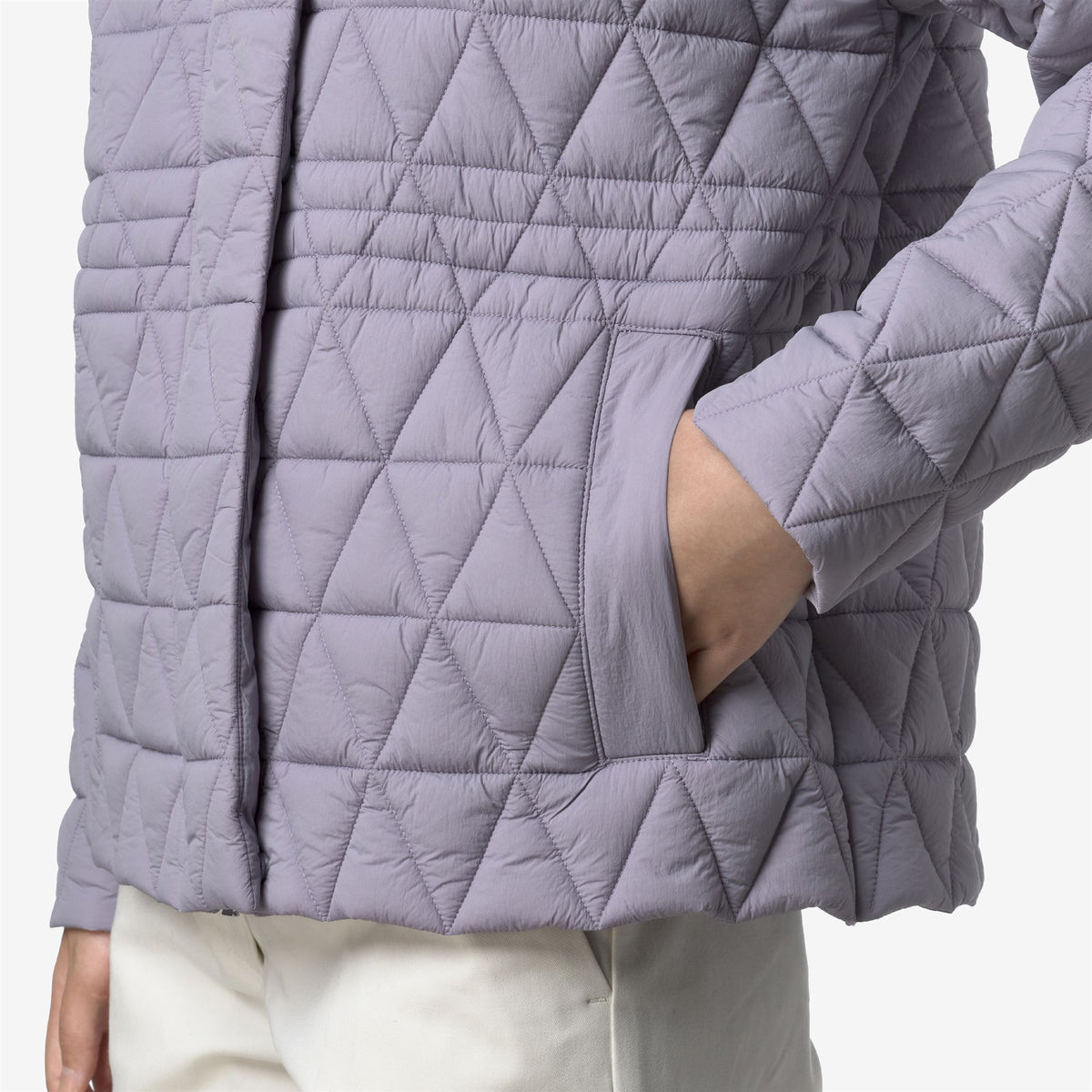 Jackets_WOMAN_SELENE DIAMOND QUILTED WARM_Mid_Violet Lavender - Commercial 7