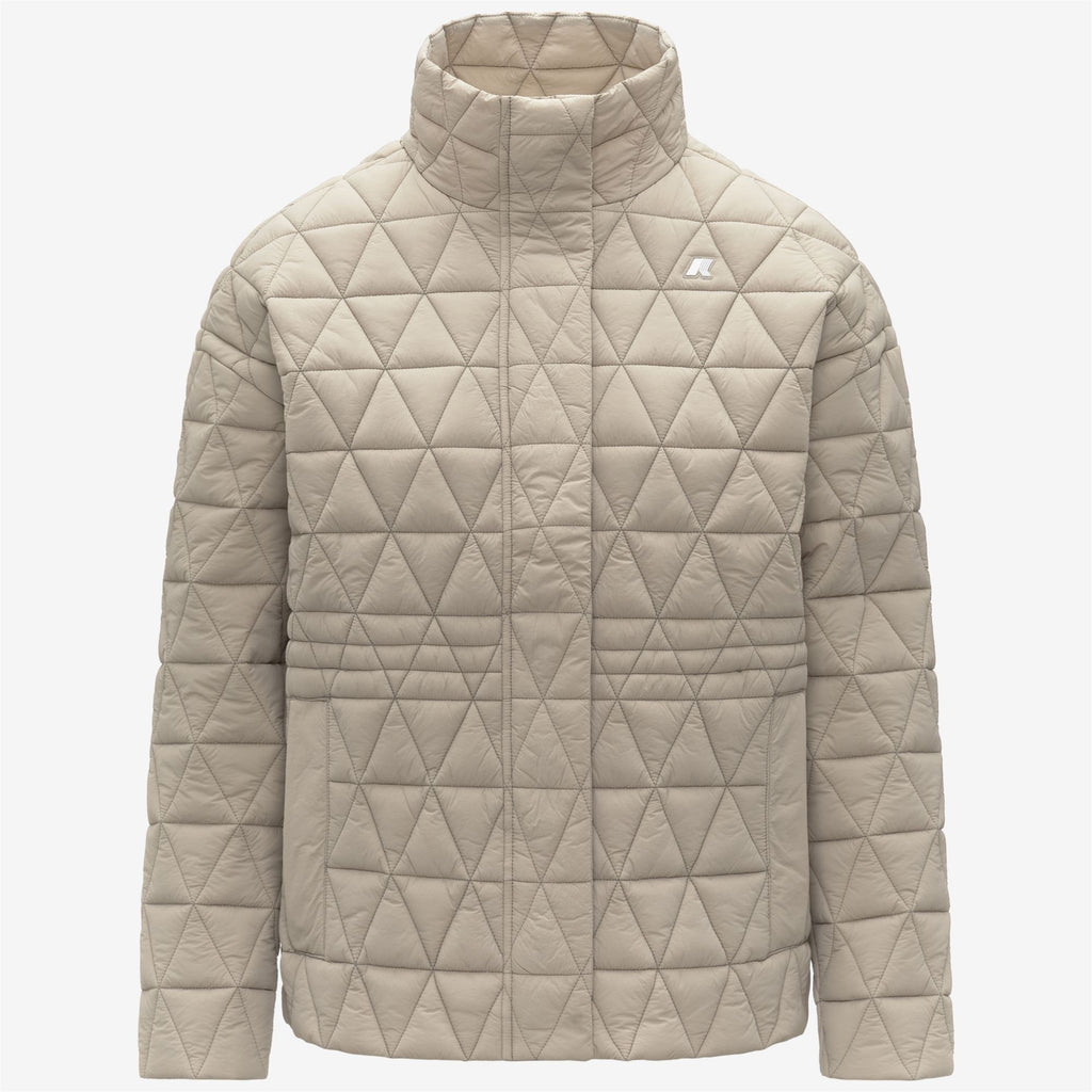 Jackets_WOMAN_SELENE DIAMOND QUILTED WARM_Mid_Beige Cashmere - Commercial 1