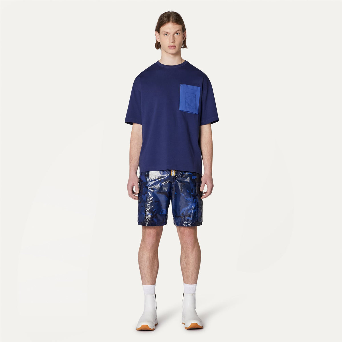 Shorts_UNISEX_LEOBEM  CAMOU_Cargo_Blue Camouflage - Commercial 4