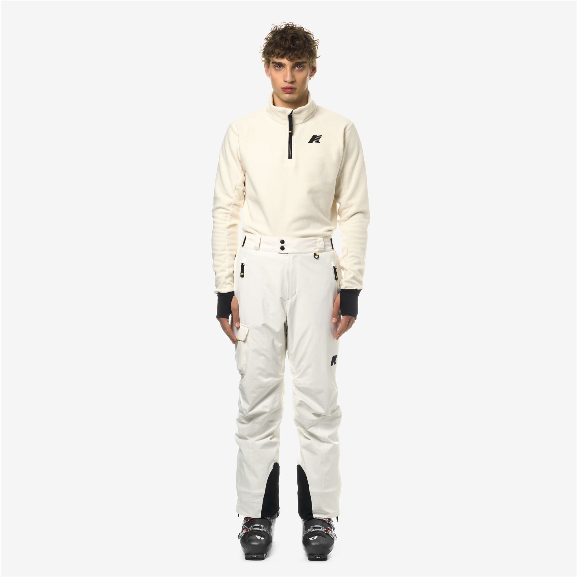 Pants_Man_AVRIEUX MICRO TWILL 2 LAYERS_Sport Trousers_White Gardenia - Commercial 4