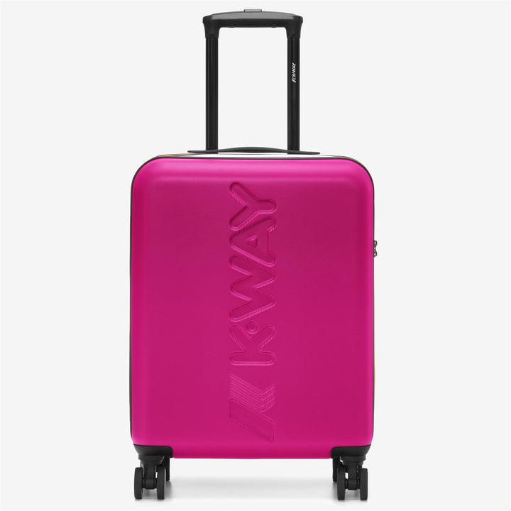 Valigia Trolley Unisex Piccola Rosa Pavone con Ruote a 360° 1