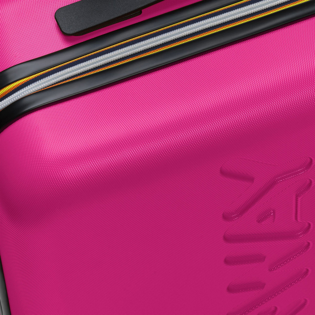 Peacock Pink Unisex Small Trolley Luggage with 360° Wheels 01