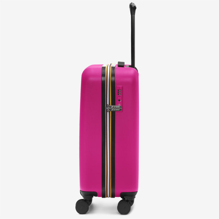 Valigia Trolley Unisex Piccola Rosa Pavone con Ruote a 360° 2