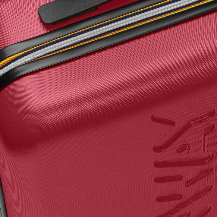 Trolley Bagaglio Unisex Piccolo Rosso Blu con Ruote Girevoli 360° 4