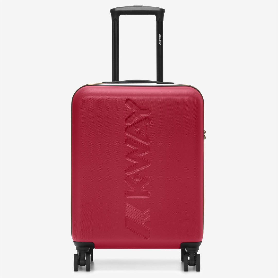 Trolley Bagaglio Unisex Piccolo Rosso Blu con Ruote Girevoli 360° 01