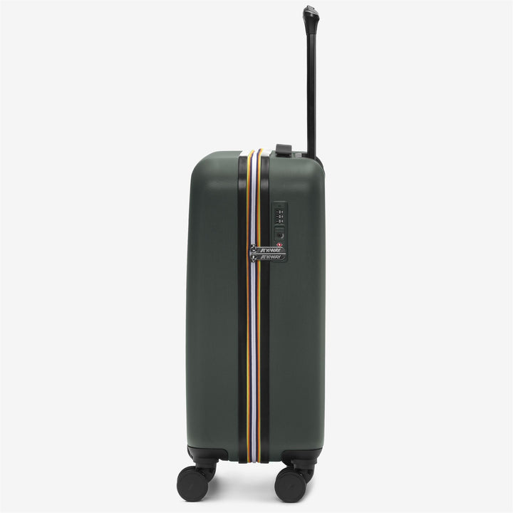 Trolley Bagaglio Unisex Verde Scuro Piccolo con Ruote 360° 2