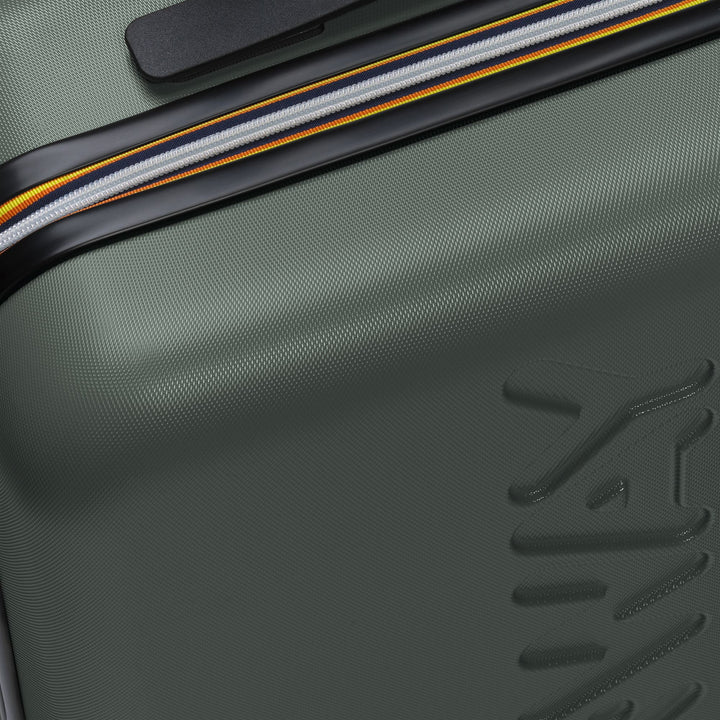 Trolley Bagaglio Unisex Verde Scuro Piccolo con Ruote 360° 4