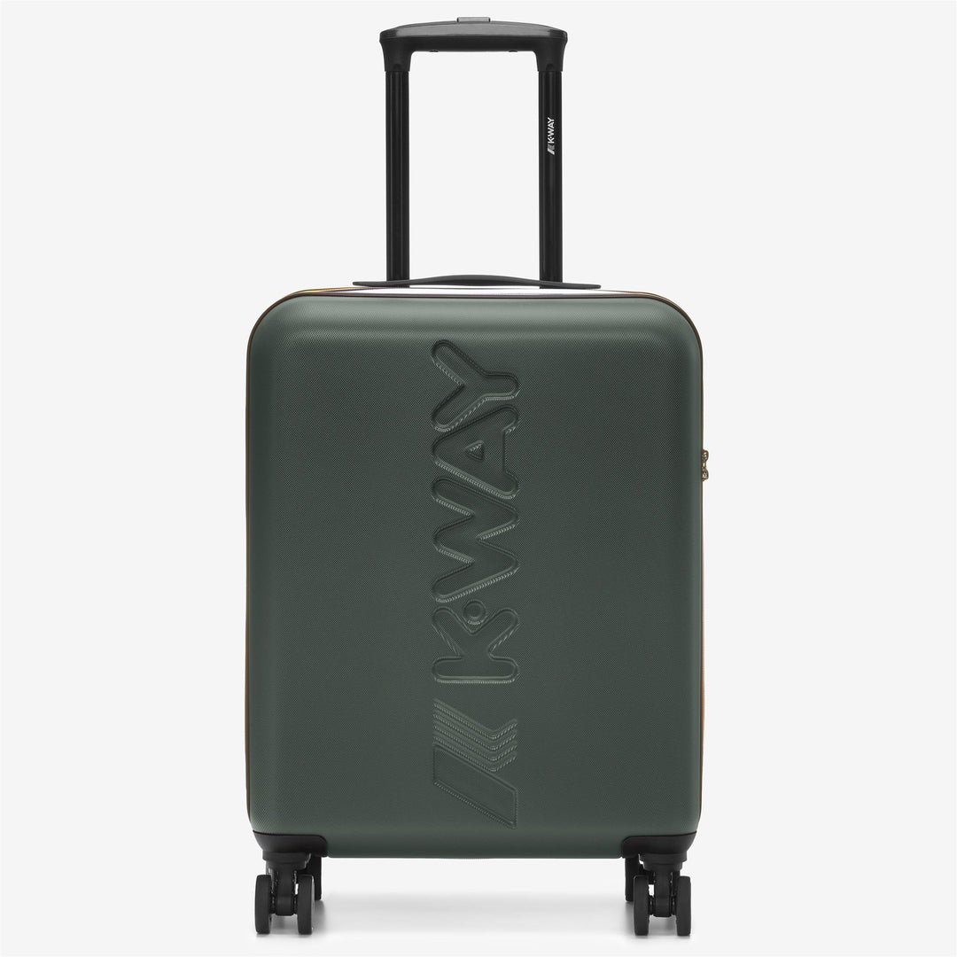 Trolley Bagaglio Unisex Verde Scuro Piccolo con Ruote 360° 01