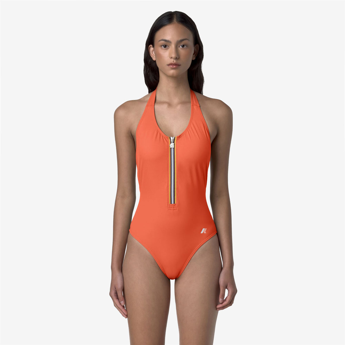 Bathing Suits_WOMAN_Sylvie Beach_Swimsuit_Orange Arabesque - Commercial 4
