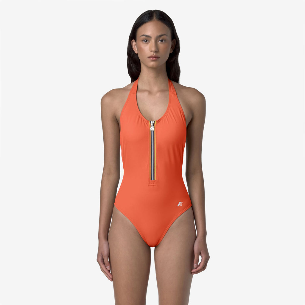 Bathing Suits_WOMAN_Sylvie Beach_Swimsuit_Orange Arabesque - Commercial 4