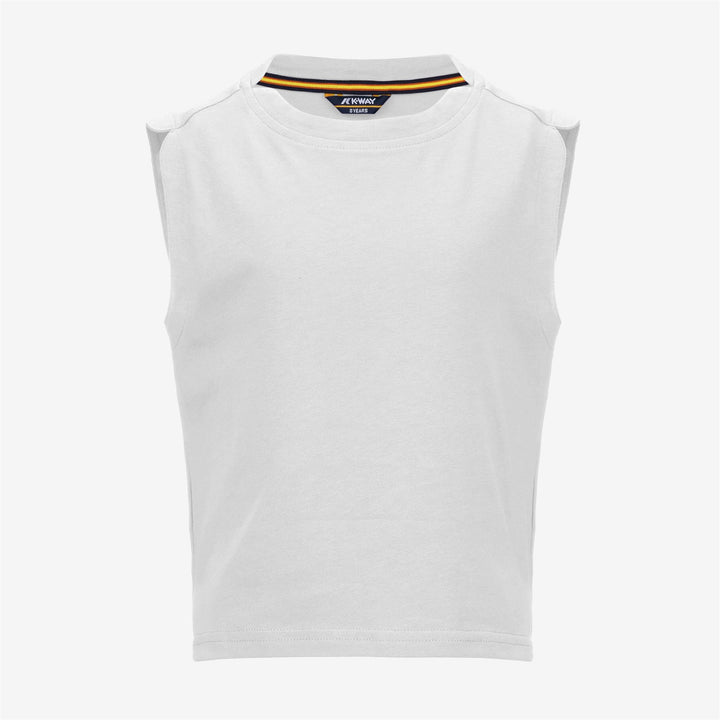 T-Shirt Estiva Relaxed Fit per Ragazze Grigia e Bianca 1