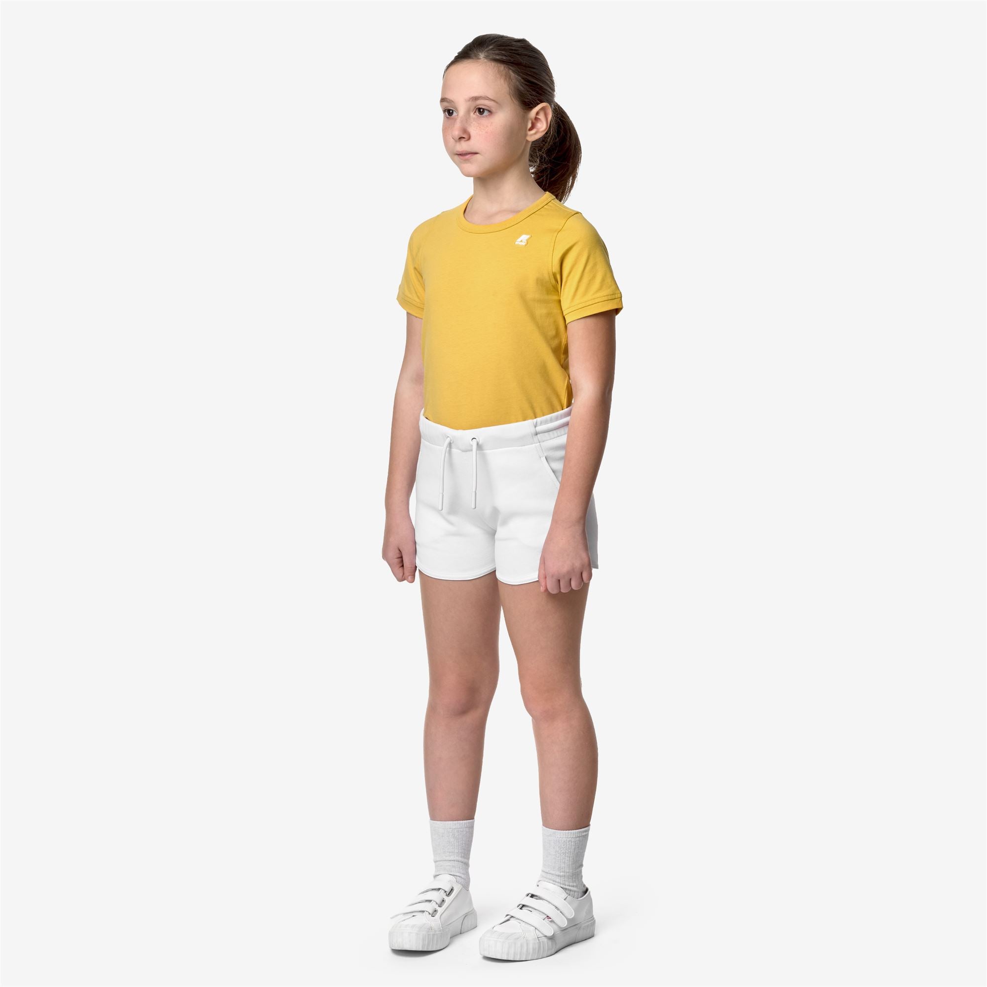 Shorts_GIRL_P. RYKIELLE INTERLOCK_Sport Shorts_White - Commercial 5