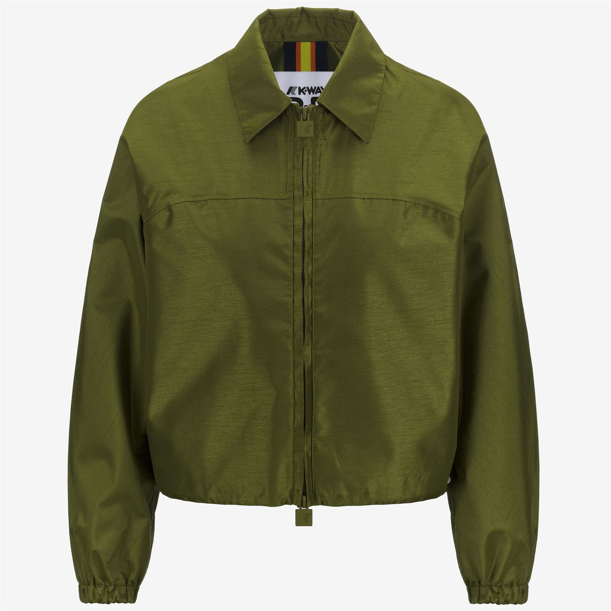 Jackets_WOMAN_SOISIR SHANTUNG - LIKE 2L_Short_GREEN SPHAGNUM SHANTUNG - Commercial 1