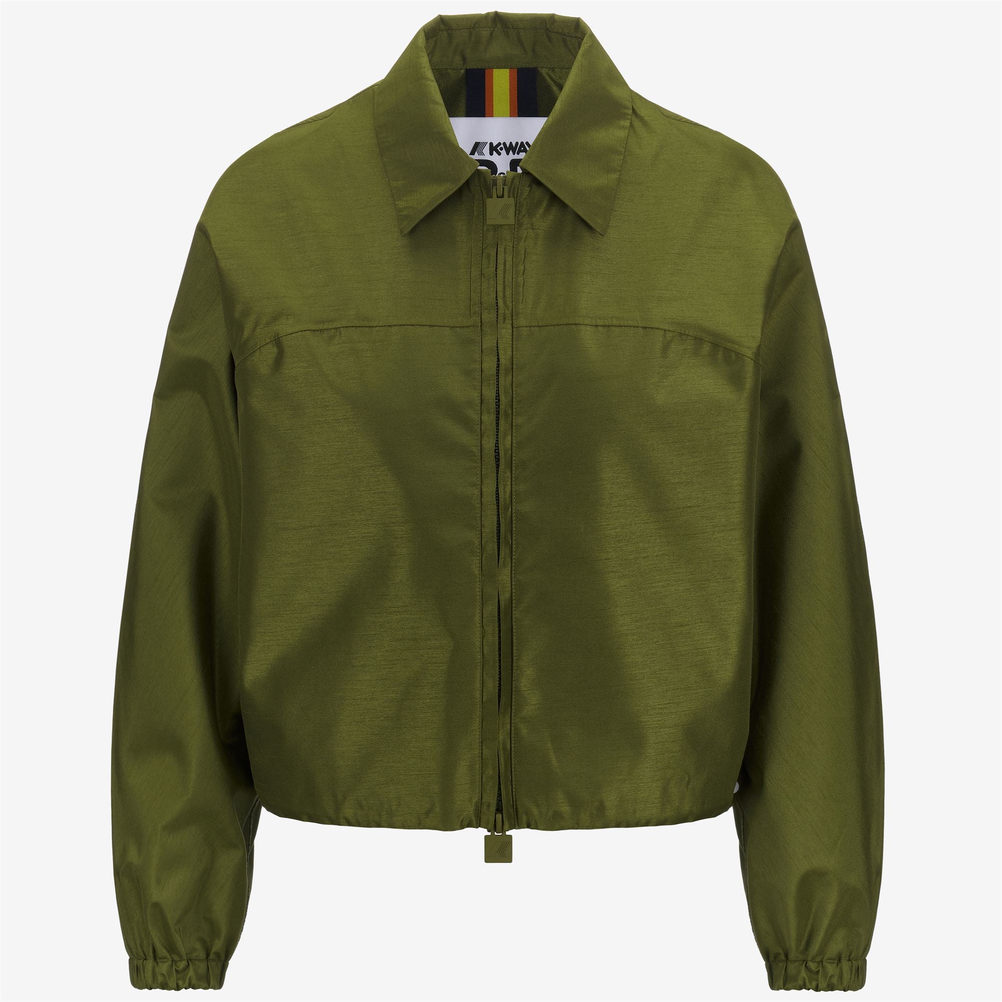 Jackets_WOMAN_SOISIR SHANTUNG - LIKE 2L_Short_GREEN SPHAGNUM SHANTUNG - Commercial 1