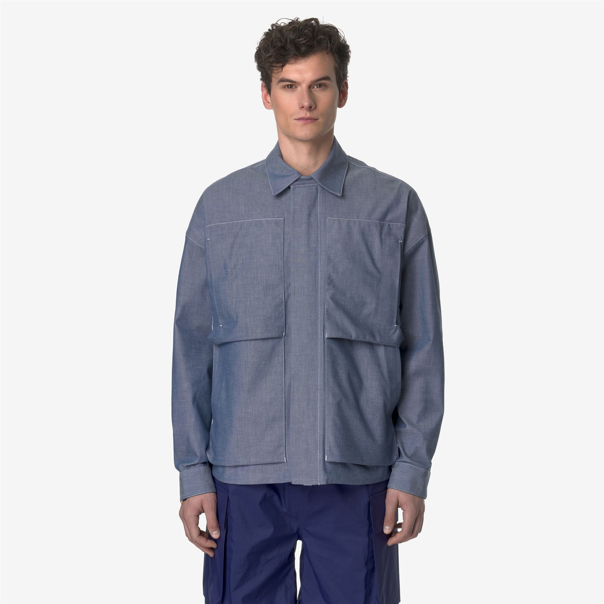 Jackets_MAN_KAYEL CHAMBRAY 3L_Short_CHAMBRAY - GREEN SPHAGNUM - Commercial 4