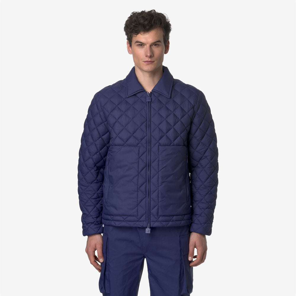 Cobalt Blue Unisex Short Waterproof Jacket with Insulation 02