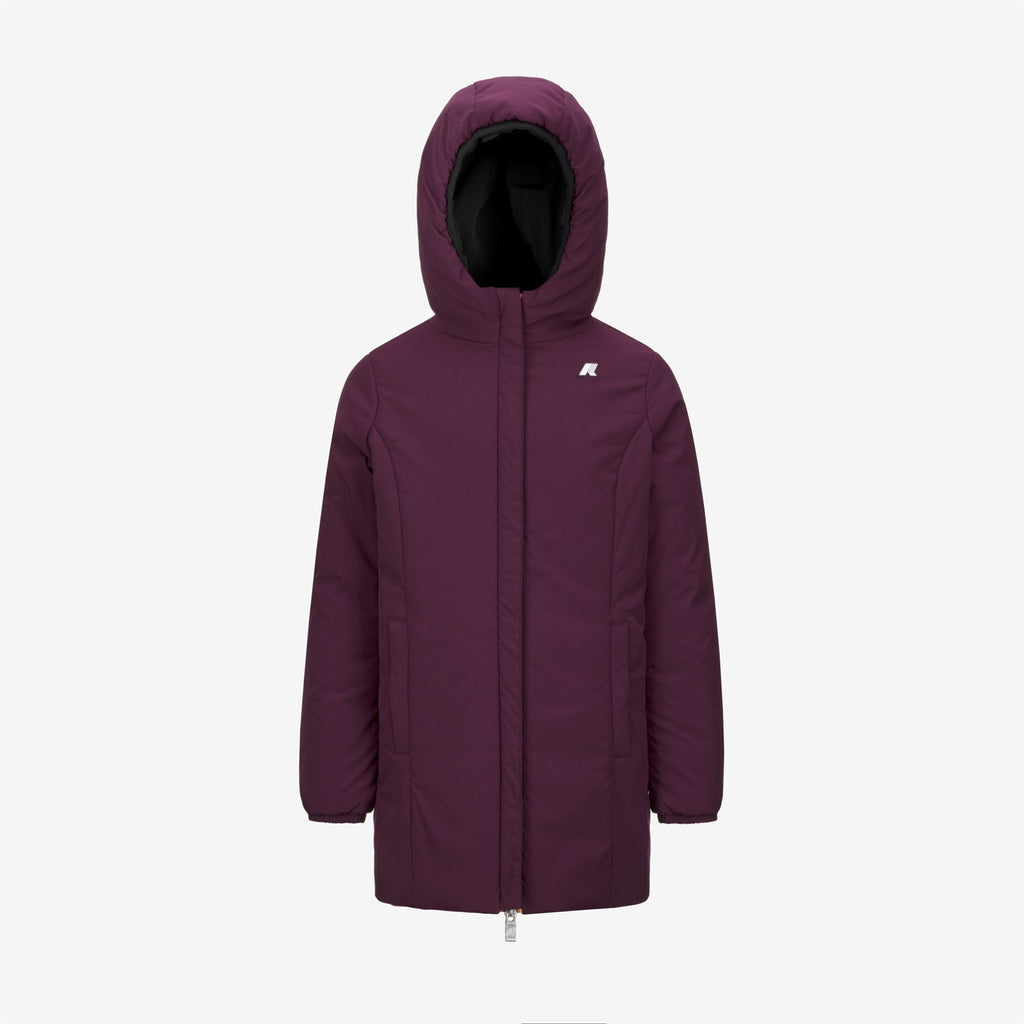 Jackets_GIRL_P. DENISE ST WARM DOUBLE_Mid_Black Pure - Violet Dk Purple - Commercial 2
