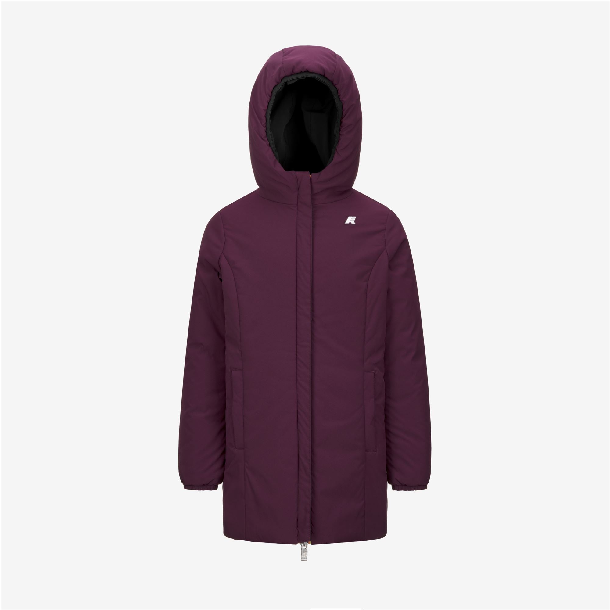 Jackets_GIRL_P. DENISE ST WARM DOUBLE_Mid_Black Pure - Violet Dk Purple - Commercial 2