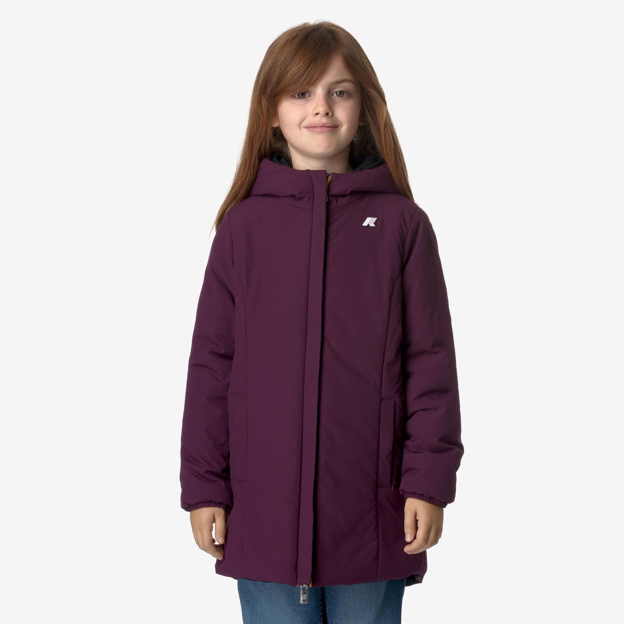 Jackets_GIRL_P. DENISE ST WARM DOUBLE_Mid_Black Pure - Violet Dk Purple - Commercial 7