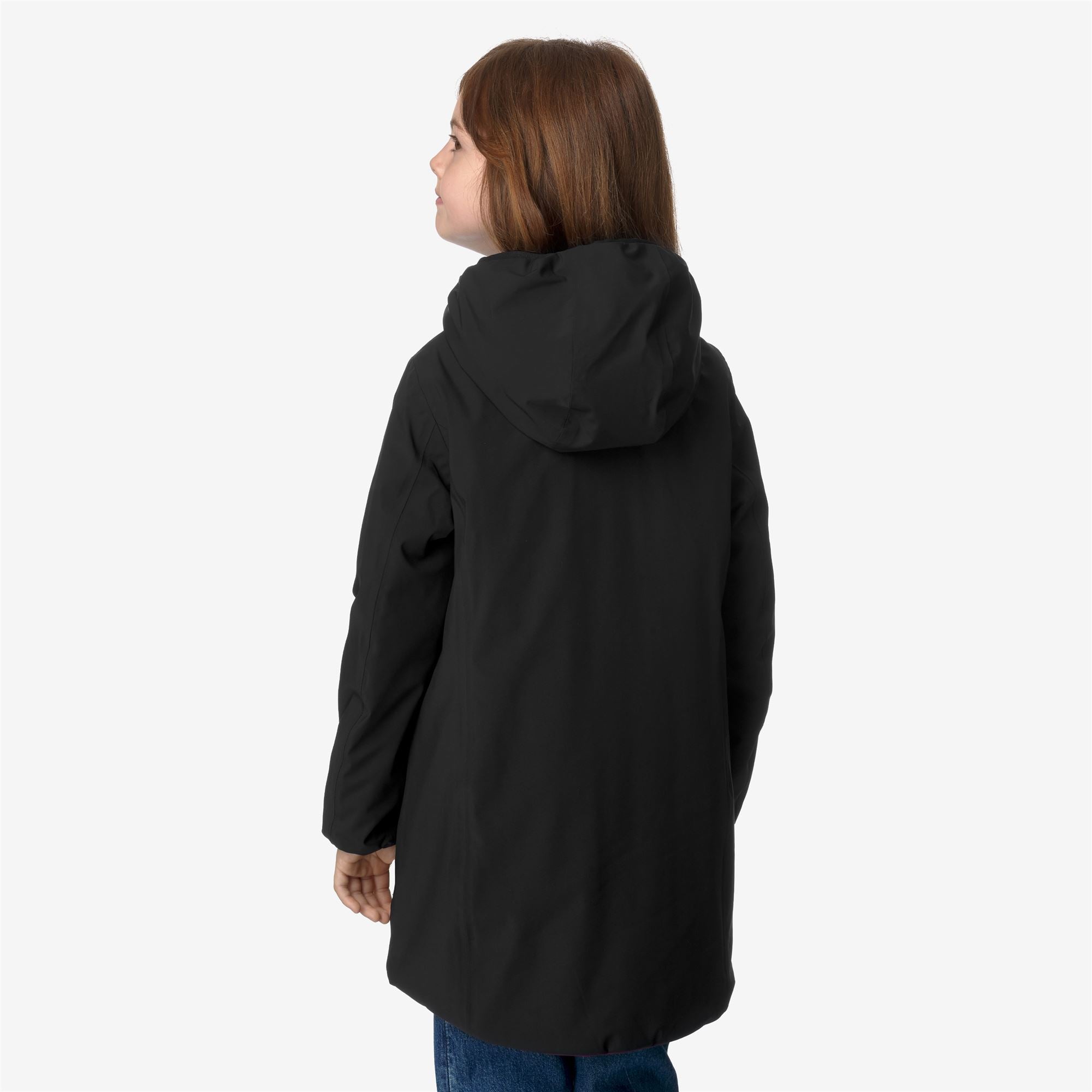 Jackets Girl P. DENISE ST WARM REVERSIBLE Mid BLACK PURE - VIOLET