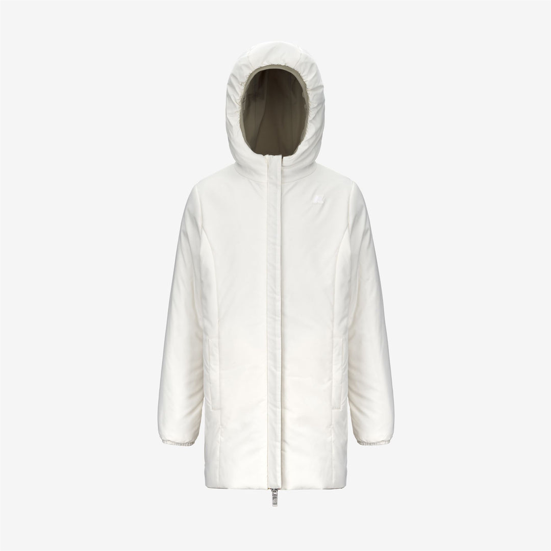 Green white Girls' Reversible Insulated Mid Jacket main