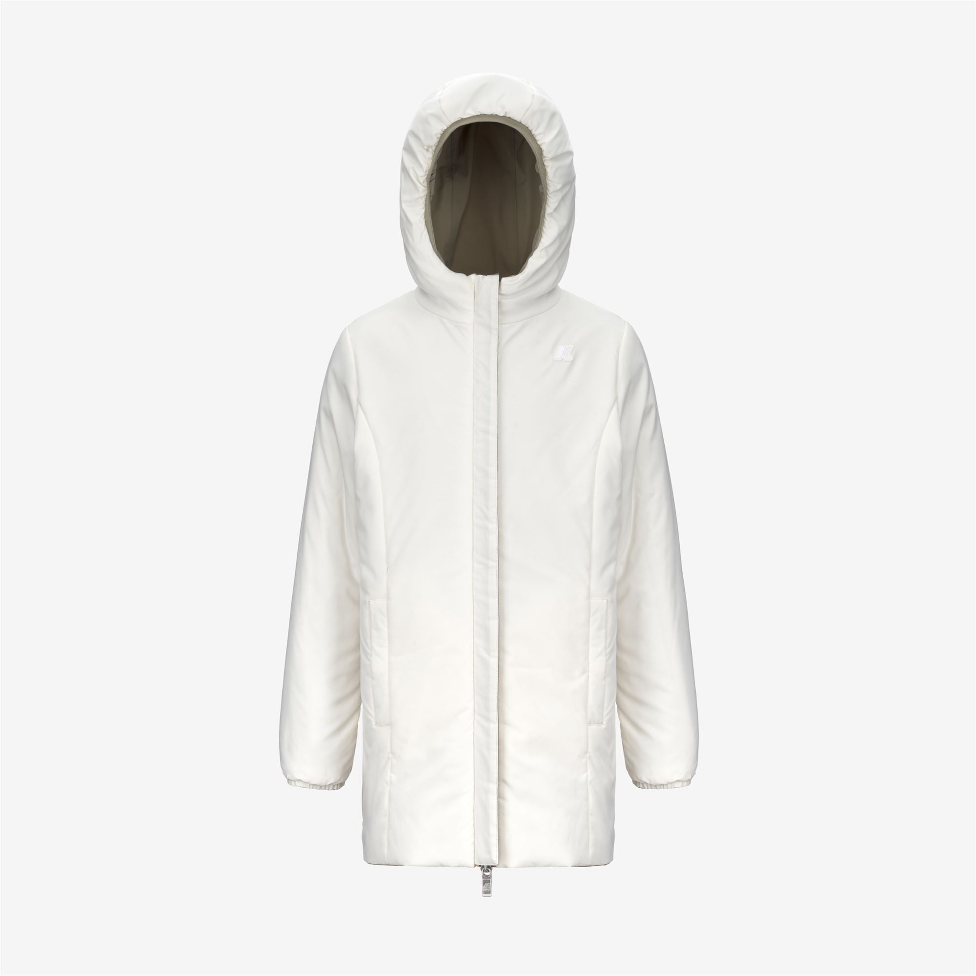 Jackets_GIRL_P. DENISE ST WARM DOUBLE_Mid_Green Oak - White Gardenia - Commercial 2