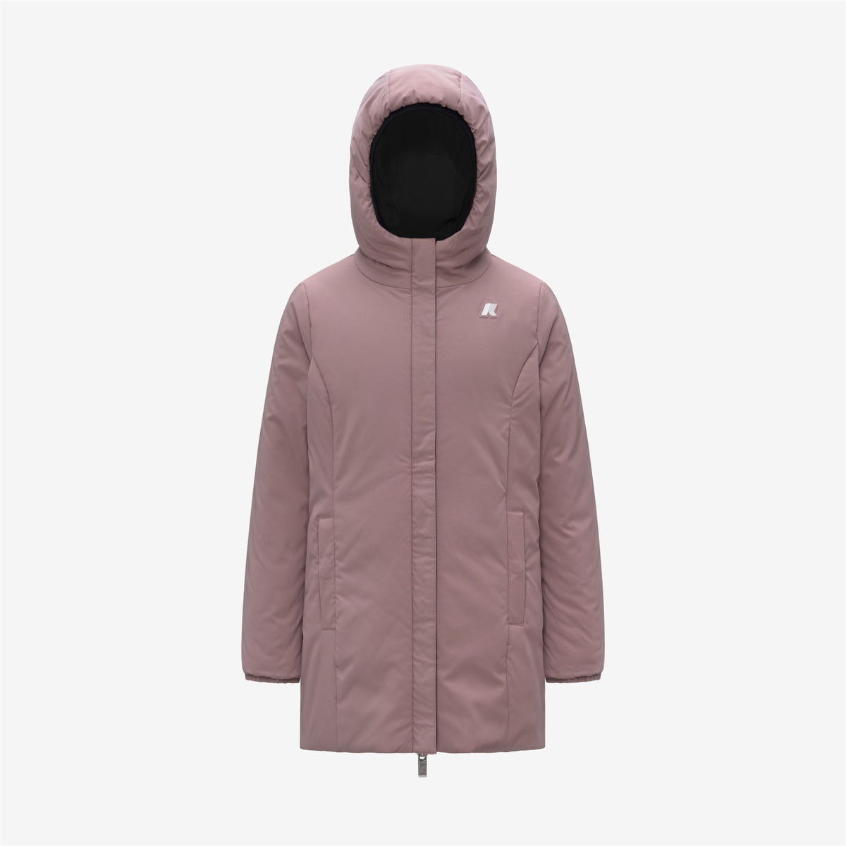 Jackets_GIRL_P. DENISE ST WARM DOUBLE_Mid_Black Pure - Rose Pinkish - Commercial 2