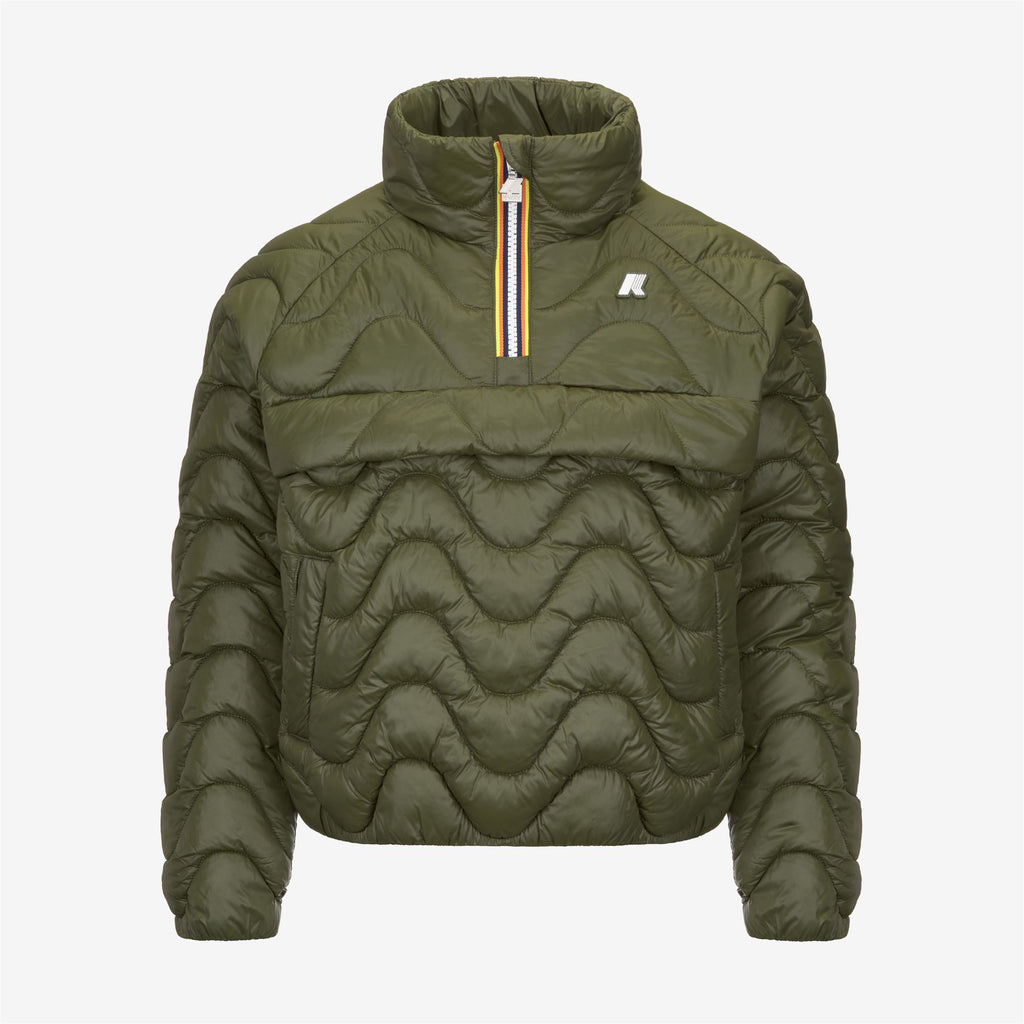 Jackets_GIRL_P. SOJENNE QUILTED WARM_Short_Green Cypress - Commercial 1
