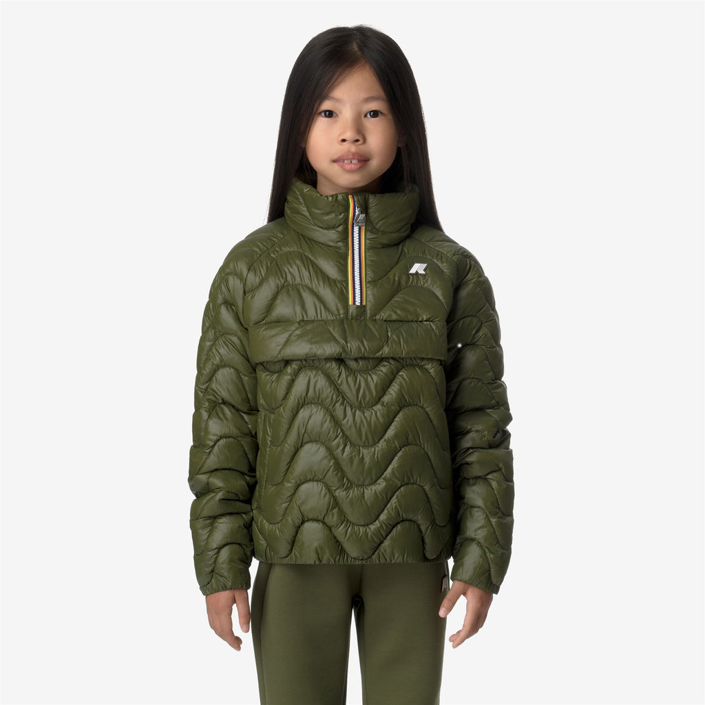 Jackets_GIRL_P. SOJENNE QUILTED WARM_Short_Green Cypress - Commercial 4