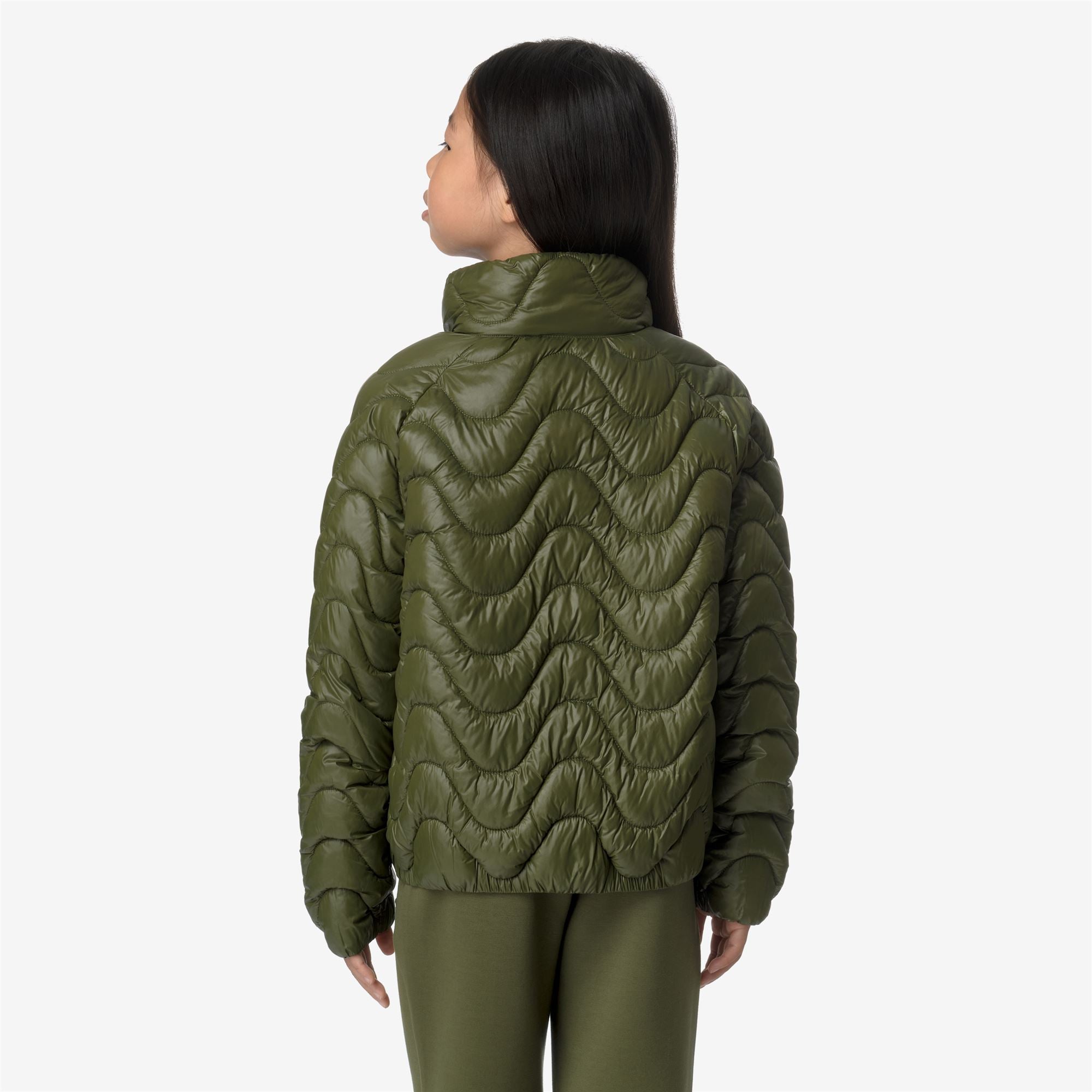 Jackets_GIRL_P. SOJENNE QUILTED WARM_Short_Green Cypress - Commercial 6