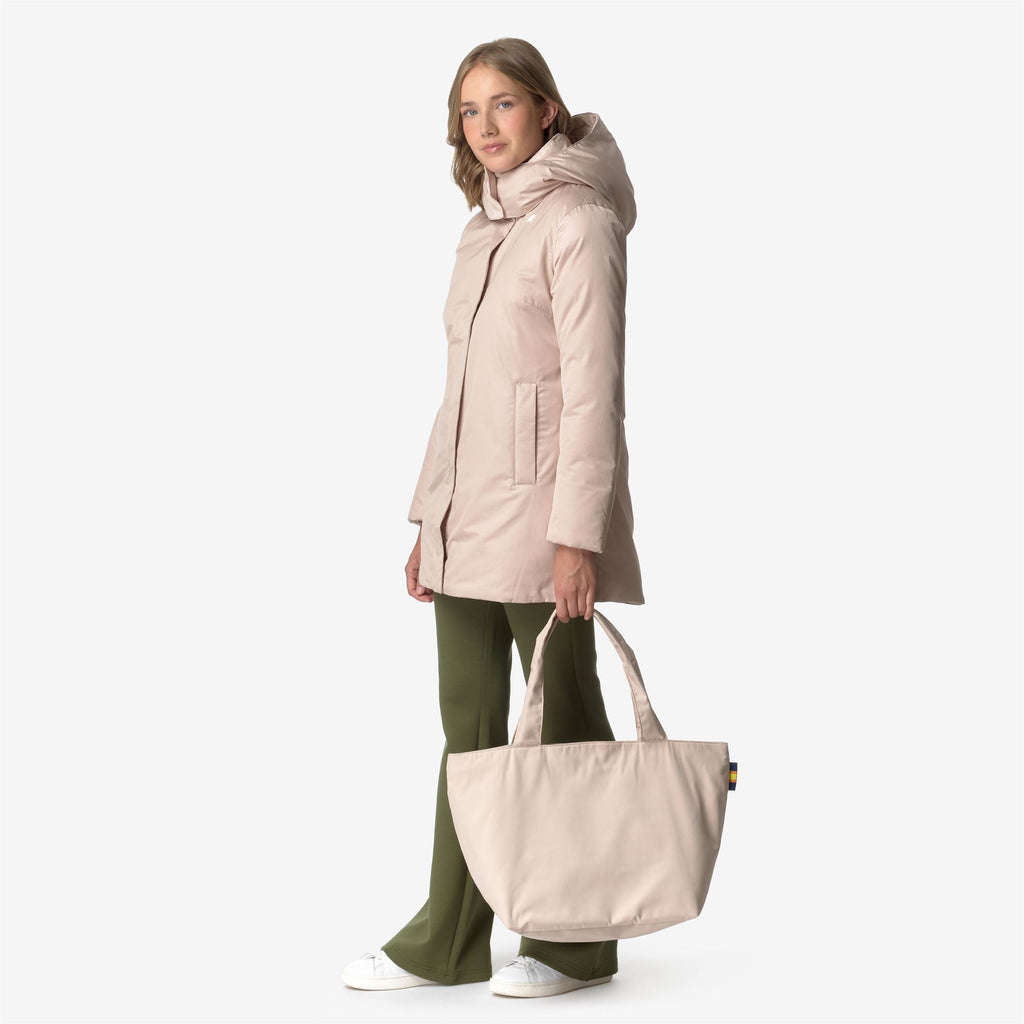 Bags_WOMAN_CLERE TWILL_Tote Bag_PINK TINT - NATURAL - Commercial 6