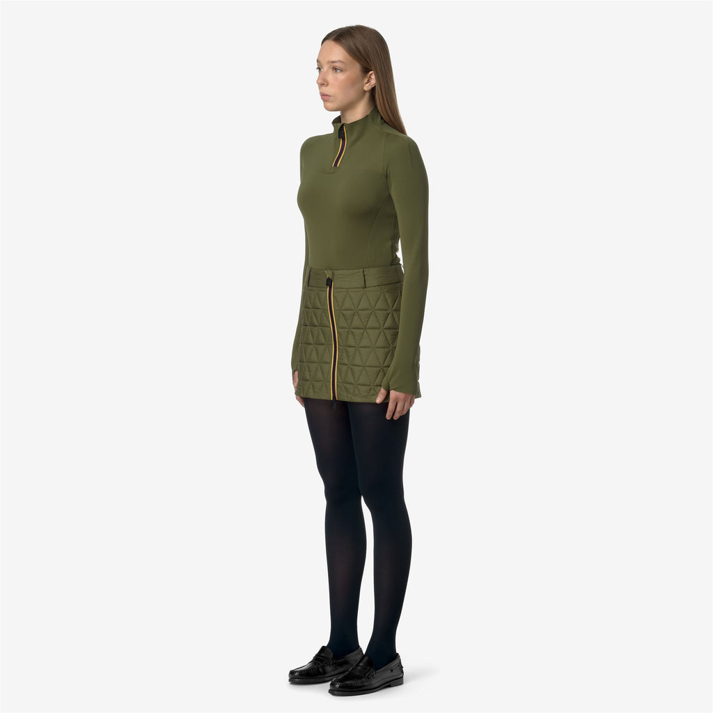 Skirts_WOMAN_MINIKI TECH THERMO LIGHT_Short_Green Winter - Commercial 5