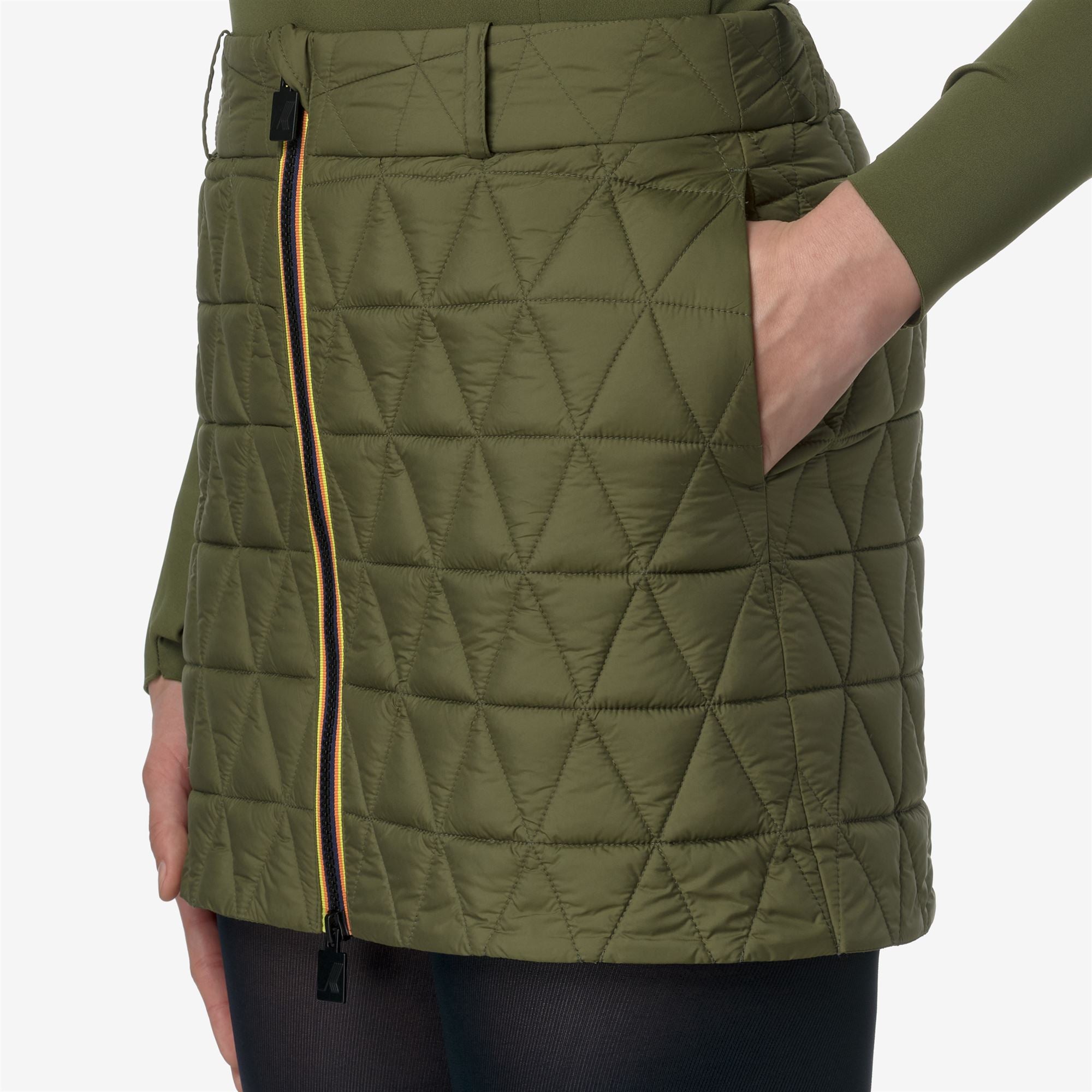 Skirts_WOMAN_MINIKI TECH THERMO LIGHT_Short_Green Winter - Commercial 7