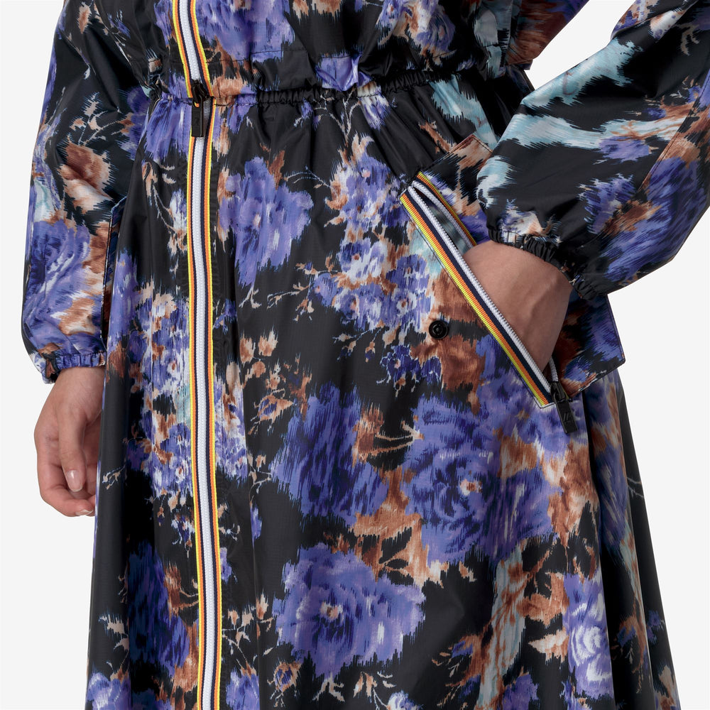 Cobalt Grey Women's Packable Long Skirt with Zipper and Print 02