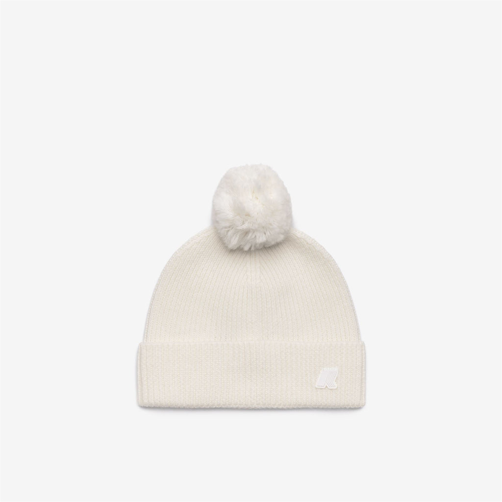Headwear_Unisex_VINCIENNE CARDIGAN STITCH WOOL_Hat_White Natural - Commercial 1