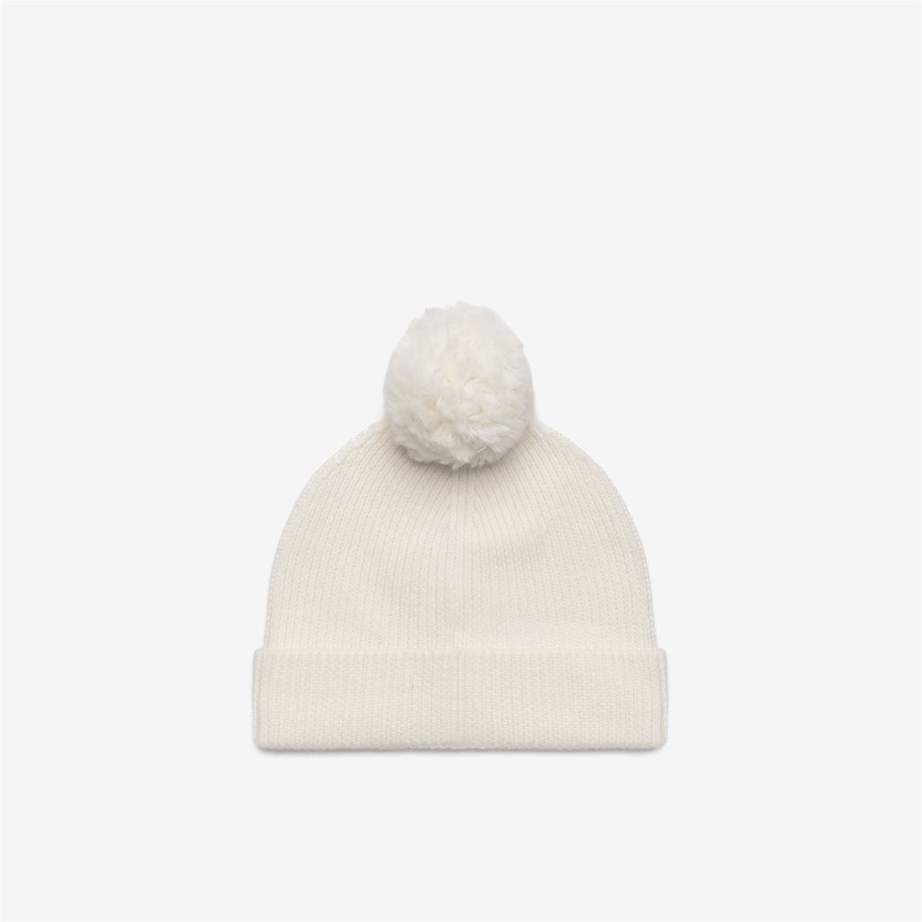 Headwear_Unisex_VINCIENNE CARDIGAN STITCH WOOL_Hat_White Natural - Commercial 2
