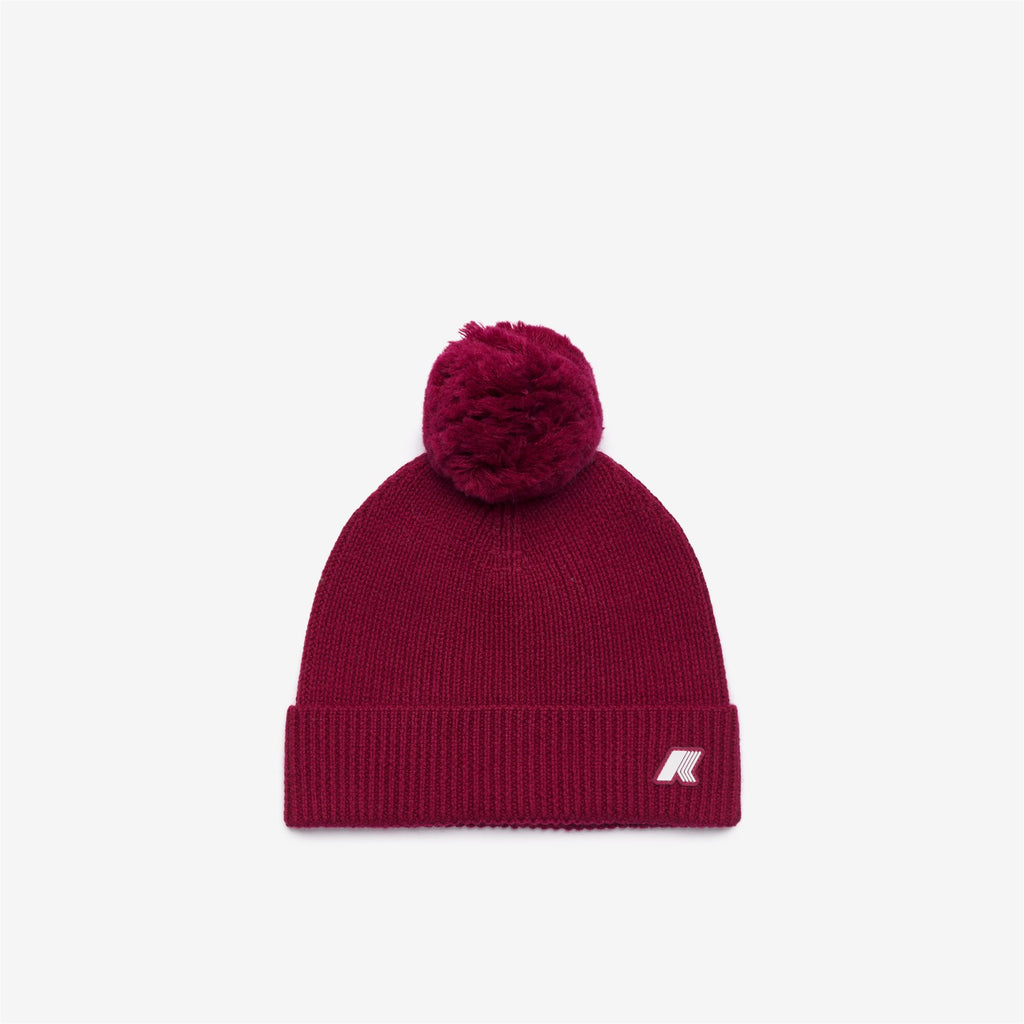 Headwear_Unisex_VINCIENNE CARDIGAN STITCH WOOL_Hat_Red Dk - Commercial 1