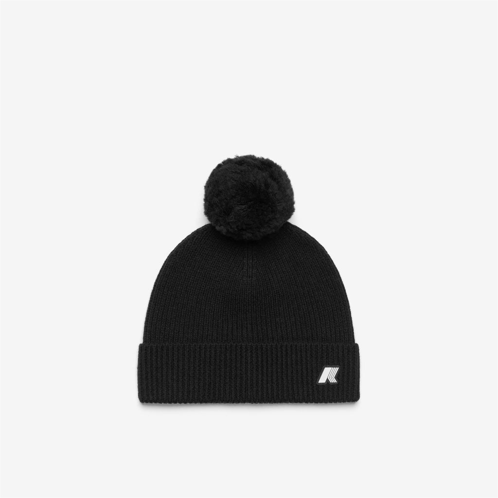 Headwear_Unisex_VINCIENNE CARDIGAN STITCH WOOL_Hat_Black Pure - Commercial 1