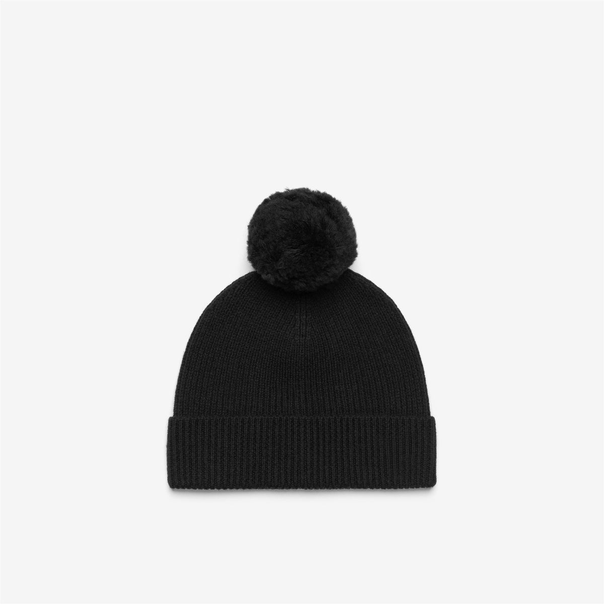 Headwear_Unisex_VINCIENNE CARDIGAN STITCH WOOL_Hat_Black Pure - Commercial 2