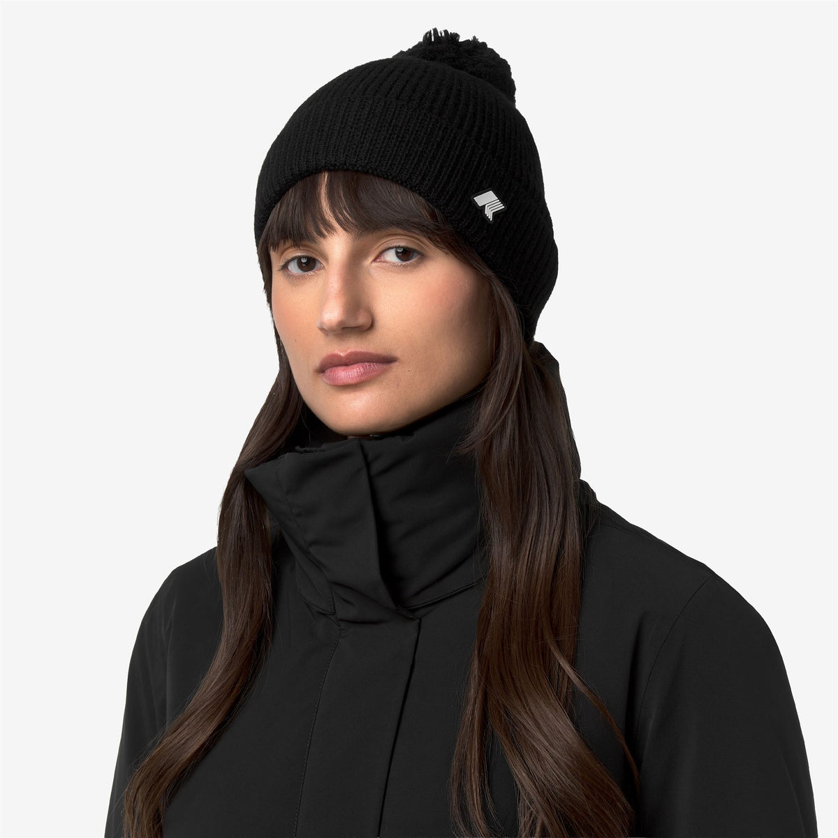Headwear_Unisex_VINCIENNE CARDIGAN STITCH WOOL_Hat_Black Pure - Commercial 4