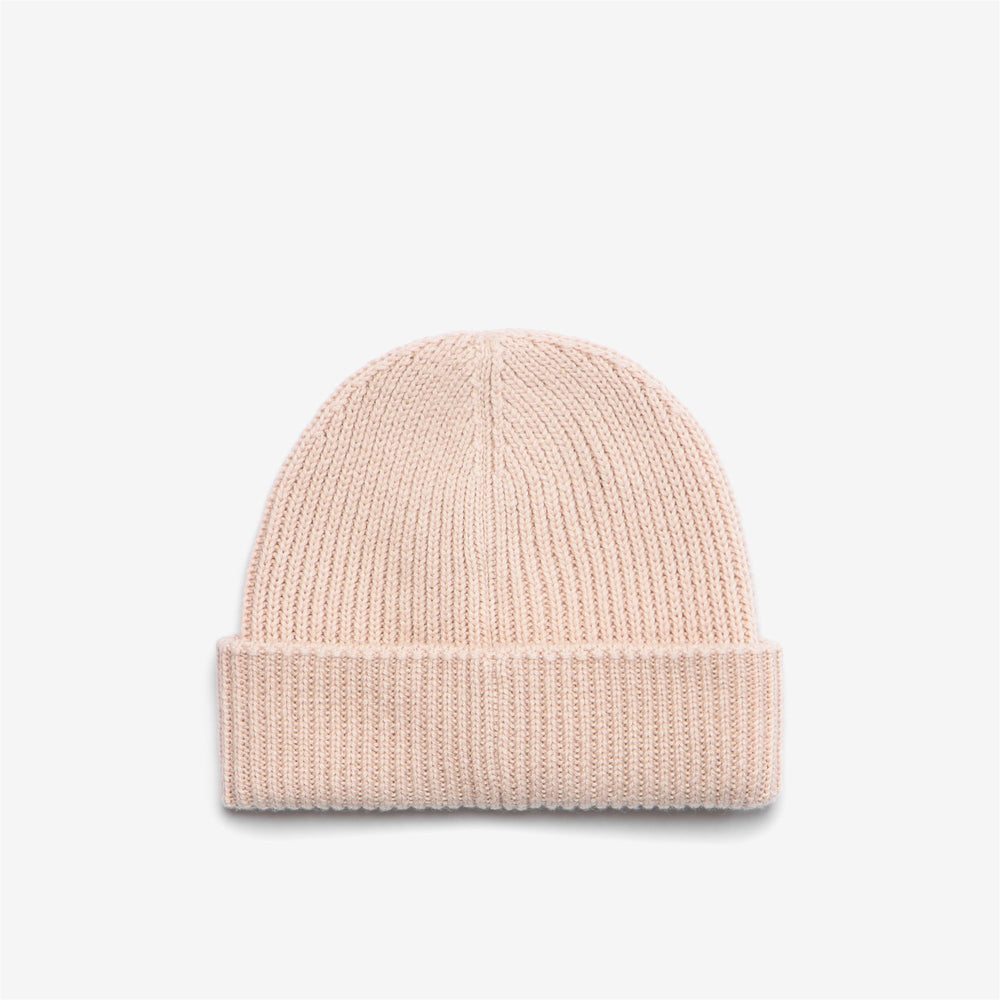 Melange Pink Unisex Kids Winter Beanie Hat with Wool Blend 02
