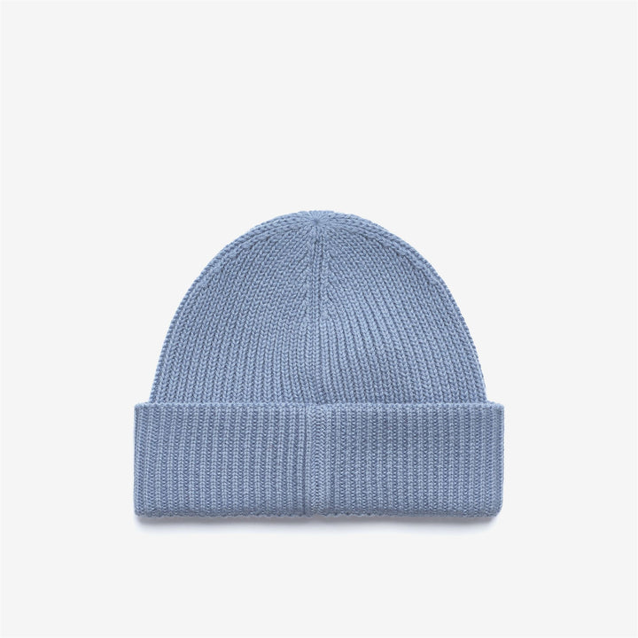 Azure blue Kids' Chunky Turn-Up Beanie Hat 2