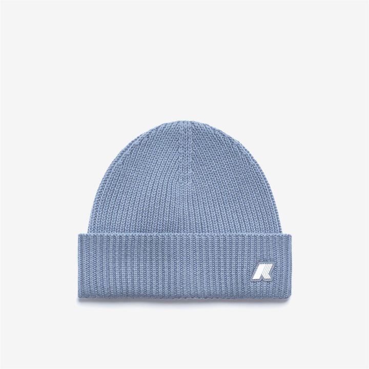 Azure blue Kids' Chunky Turn-Up Beanie Hat 1
