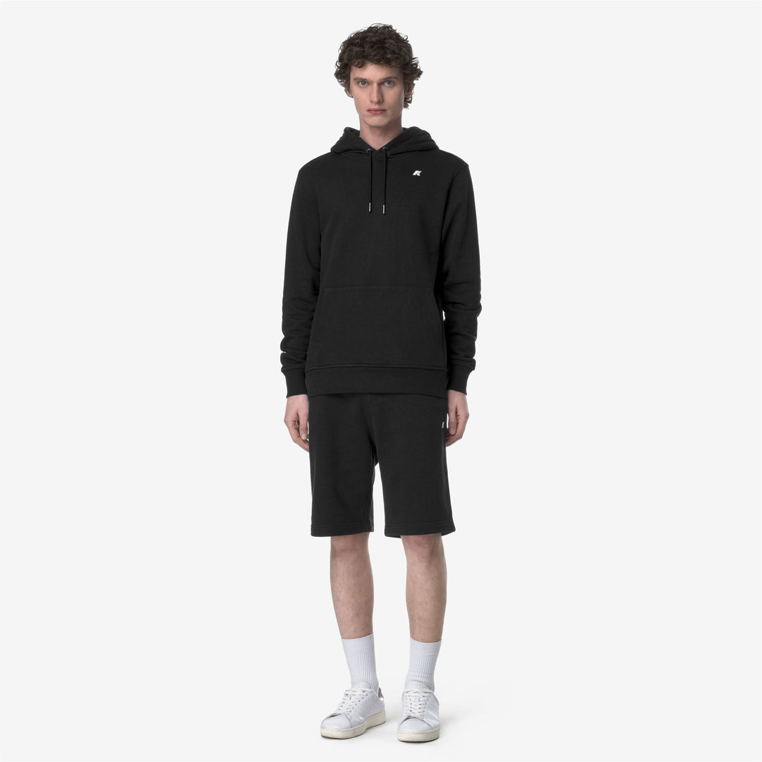 Bermuda Sportivi Uomo in French Terry Nero e Grigio main