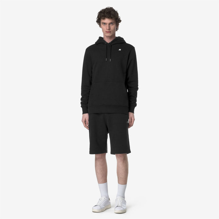 Bermuda Sportivi Uomo in French Terry Nero e Grigio 3