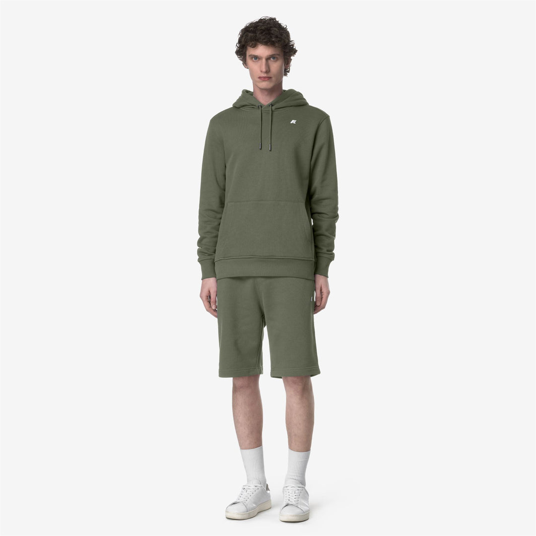 Lichen green Men's Sporty French Terry Shorts for City Wear main