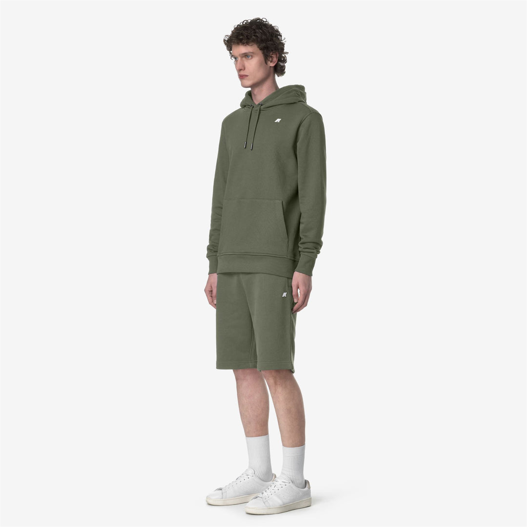 Lichen green Men's Sporty French Terry Shorts for City Wear main