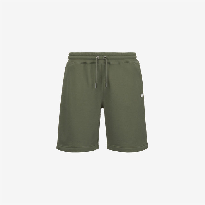 Lichen green Men's Sporty French Terry Shorts for City Wear 5