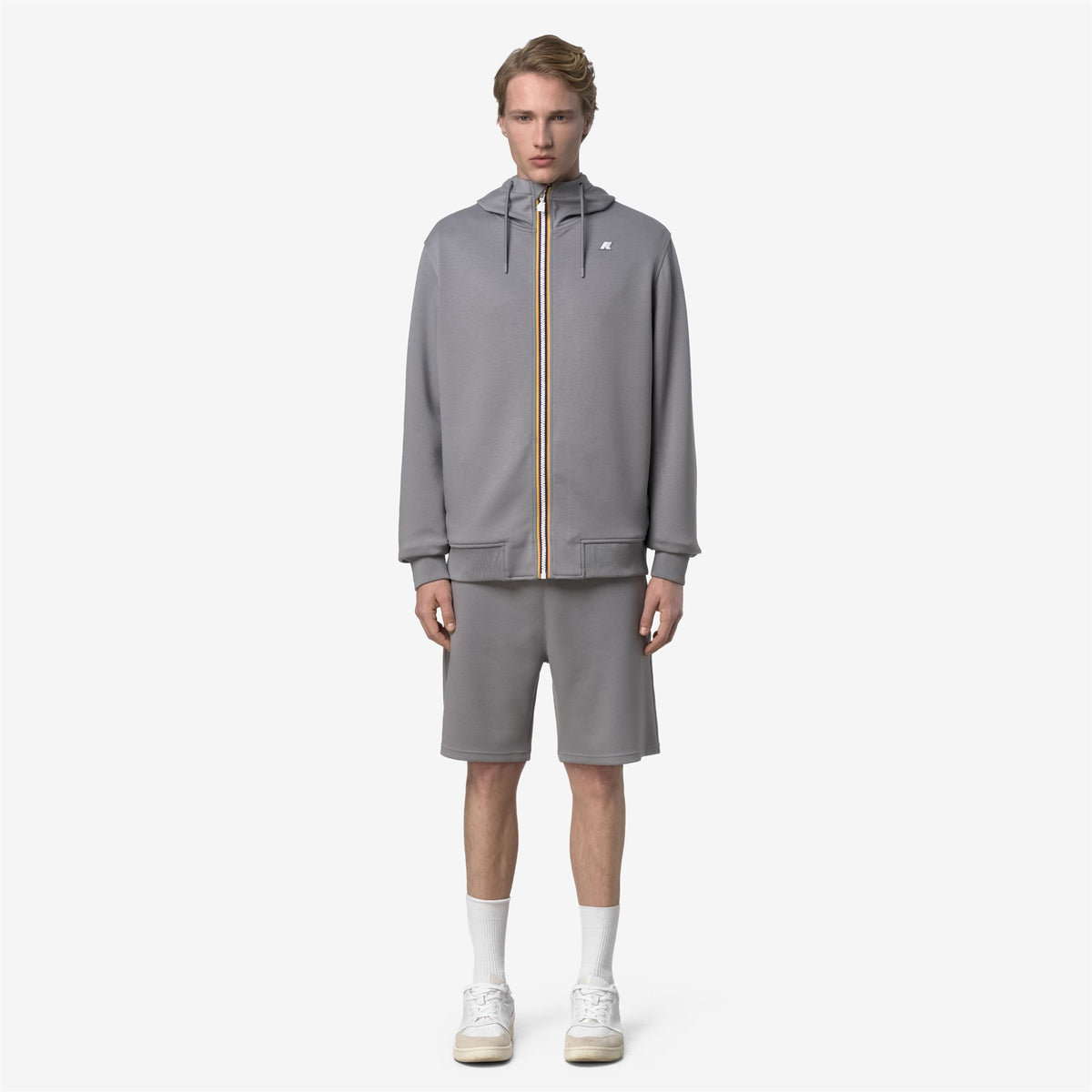 Fleece_Man_RAINER LIGHT SPACER_Jacket_Grey Frost - Commercial 4