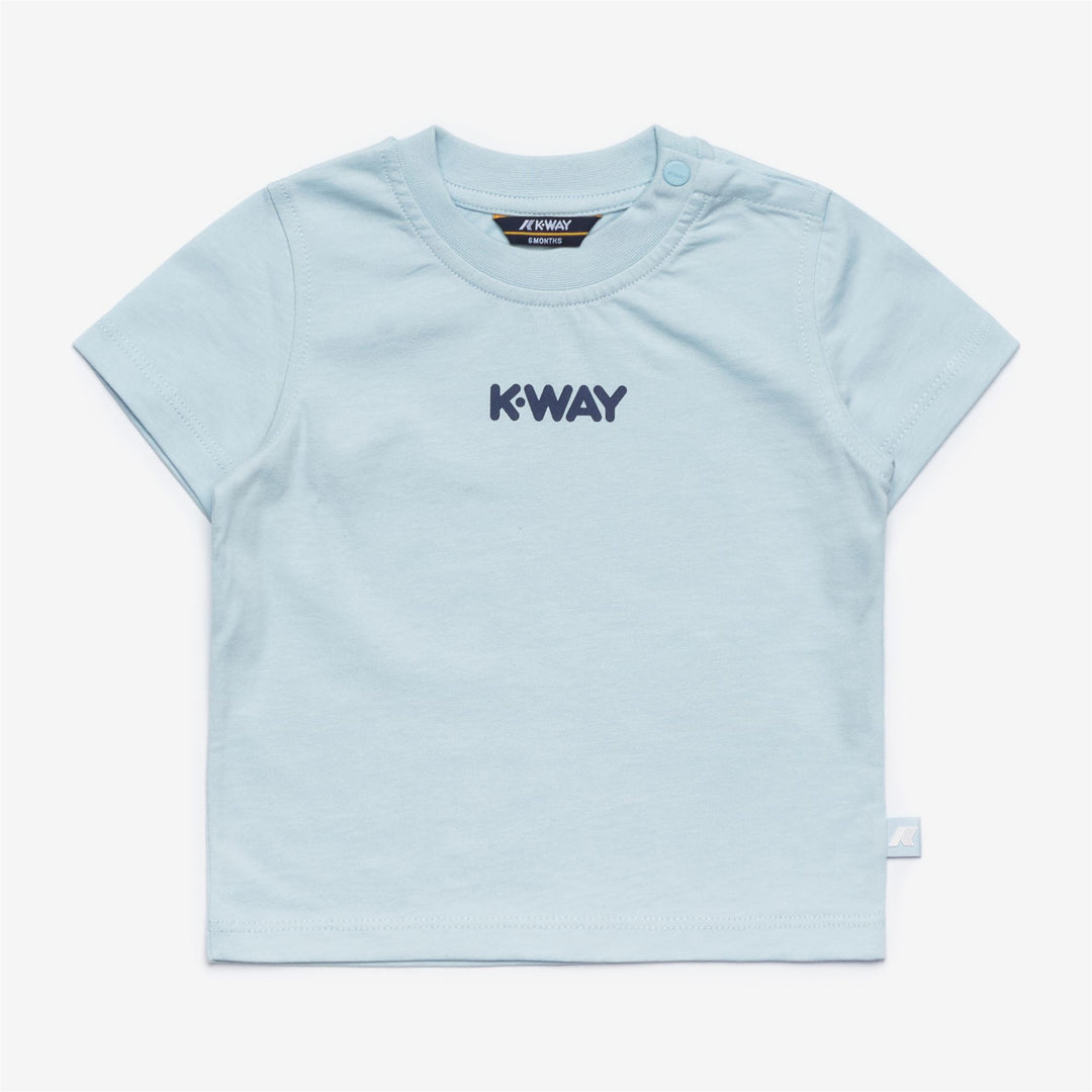 Baby Blue Unisex Cotton T-Shirt for City Wear 01
